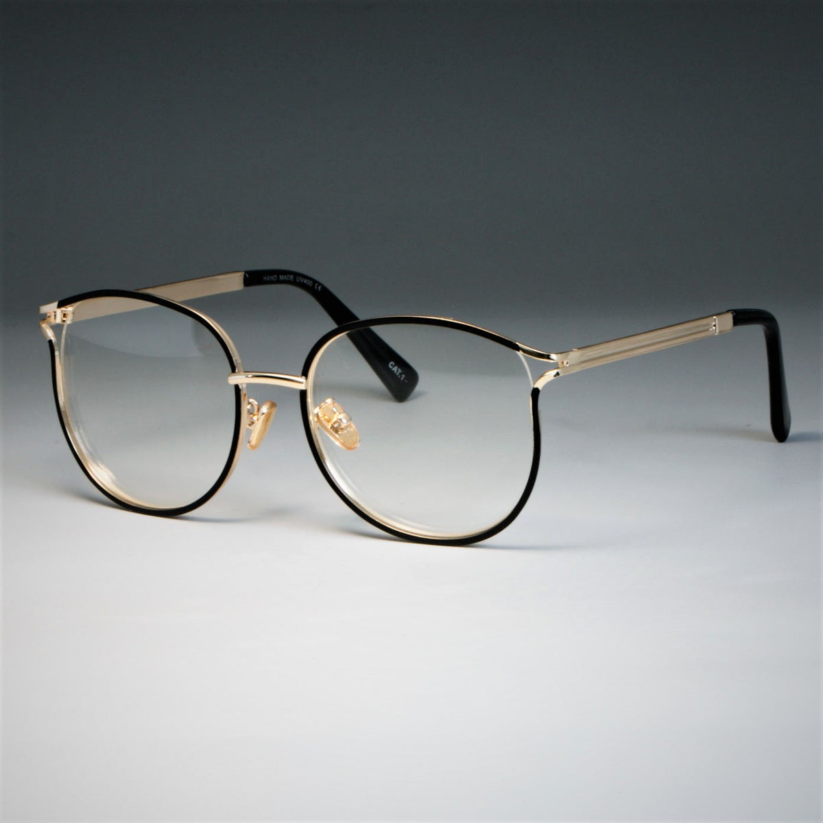 Montature Occhiali Stile Cat Eye in Lega Metallica