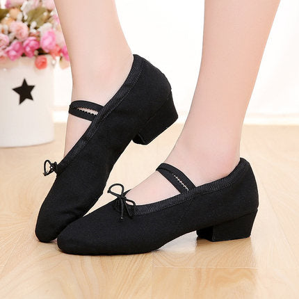 Scarpe da Ballo Jazz in Tela Morbida