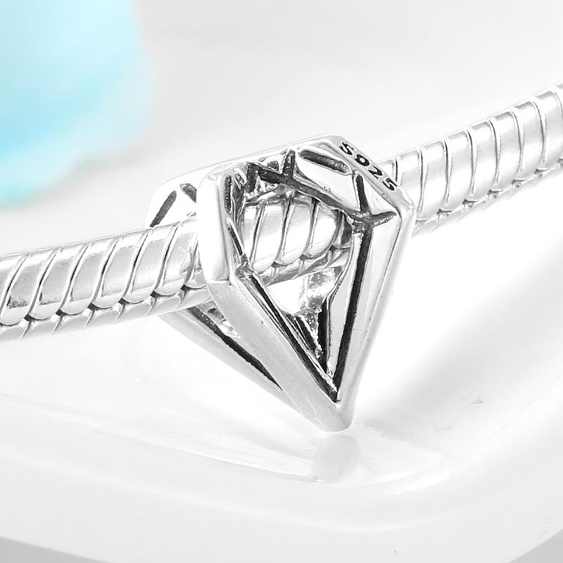Charm in Argento Sterling con Motivo in Cristallo