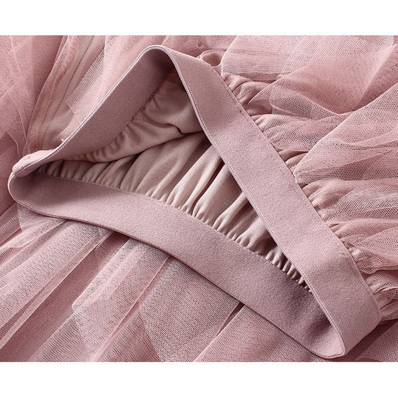 Gonna Plissettata Multistrato in Tulle Donna