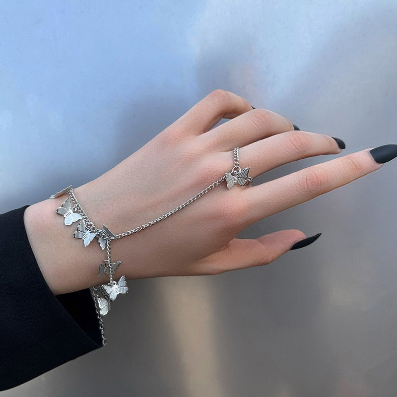 Bracciale Farfalla Aesthetic con Anello