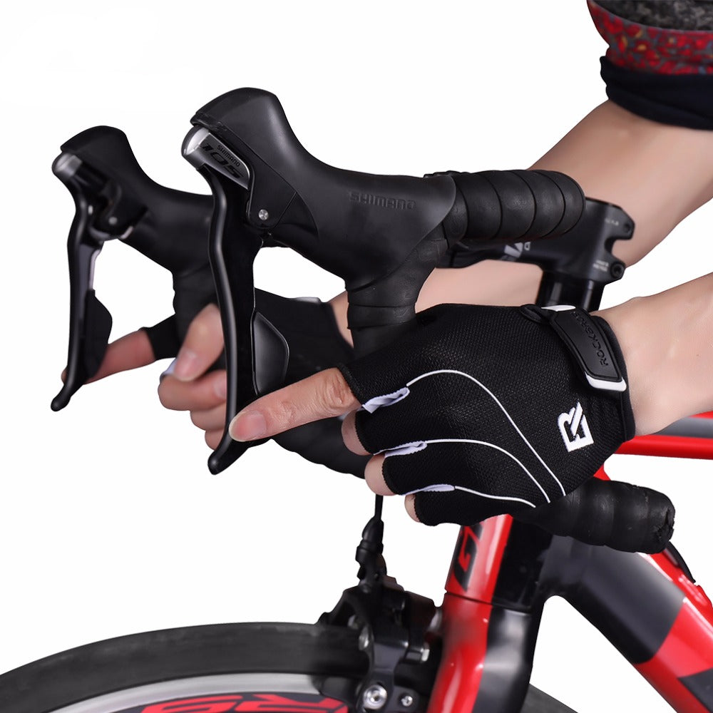 Guanti da Ciclismo Mezze Dita Antiurto Antiscivolo Unisex