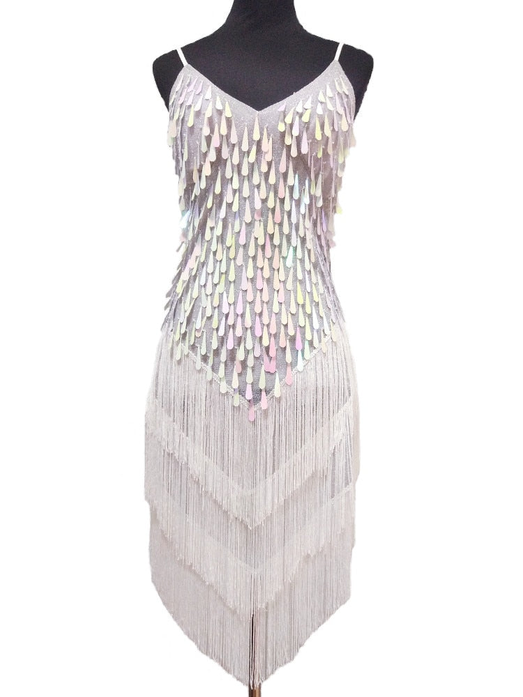 Miniabito Flapper Lucido da Donna