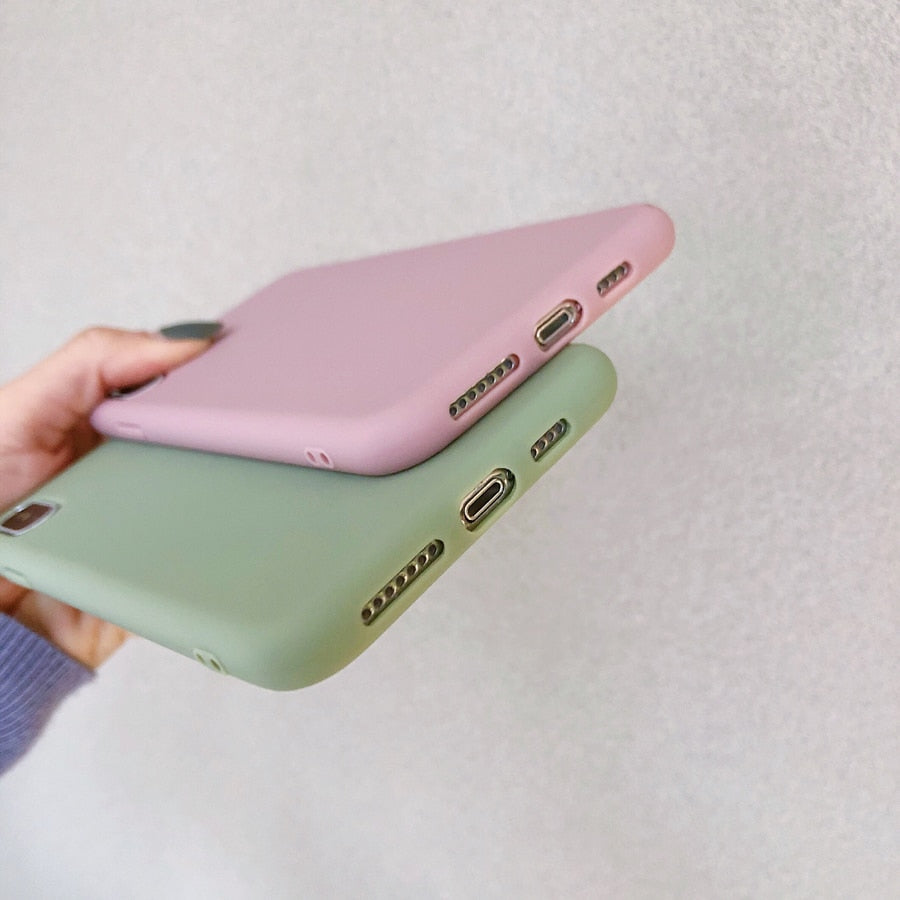 Solid Color Silicone Case for iPhone