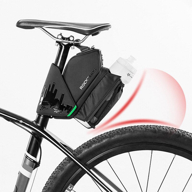 Black Nylon Bicycle Saddle Bag