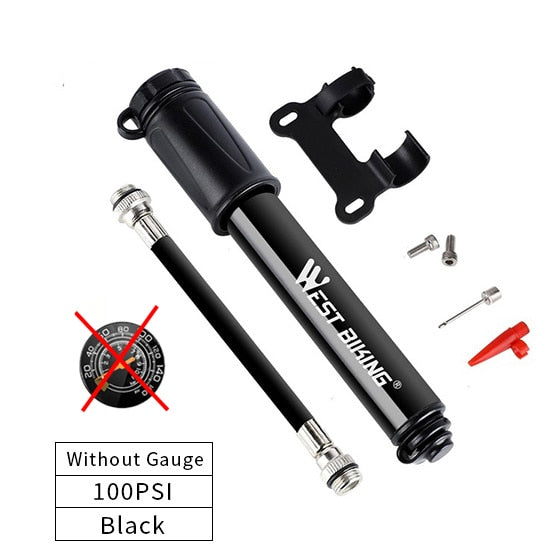 Cycling Portable Aluminum Alloy Pump with Barometer