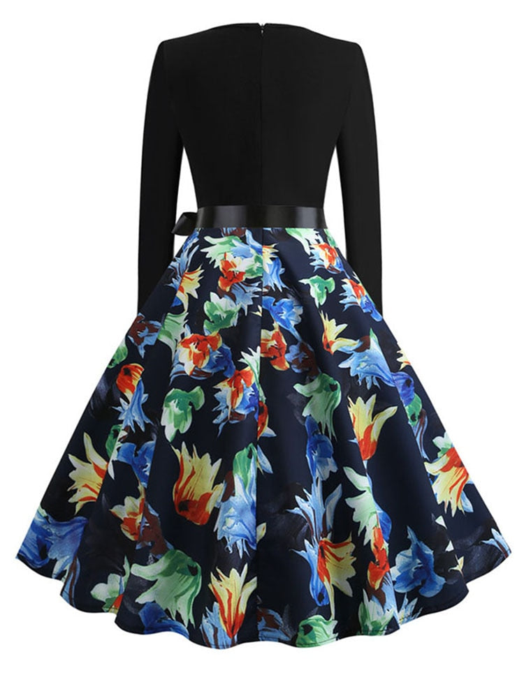 Vestito Swing Donna Stile Natalizio