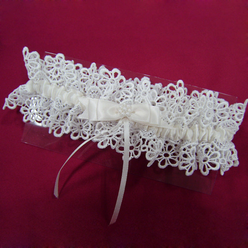 Giarrettiera da Sposa Romantica in Pizzo Floreale