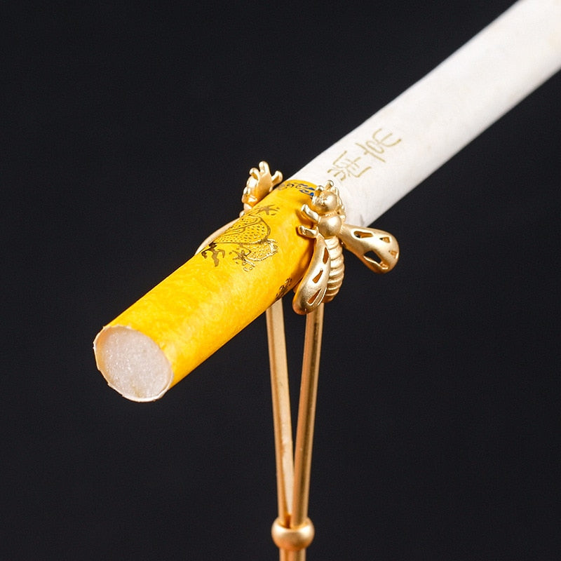 Portasigaretta ad Anello a Forma di Ape da Donna in Ottone
