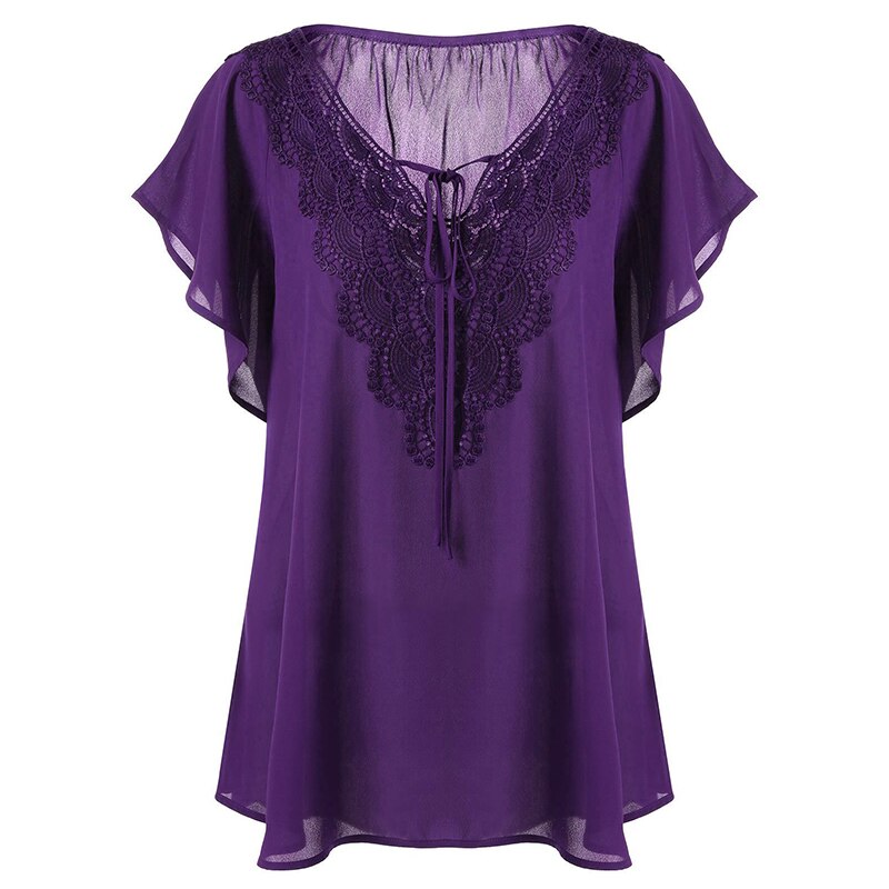 Top Casual Donna Scollo a V
