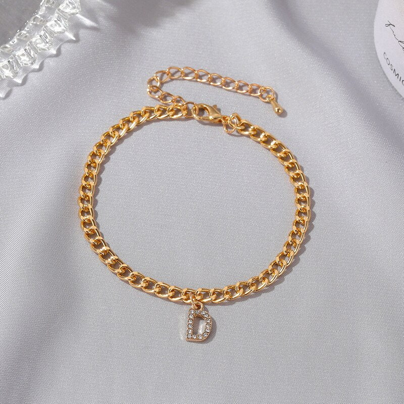 Cavigliera Elegante con Iniziale da Donna