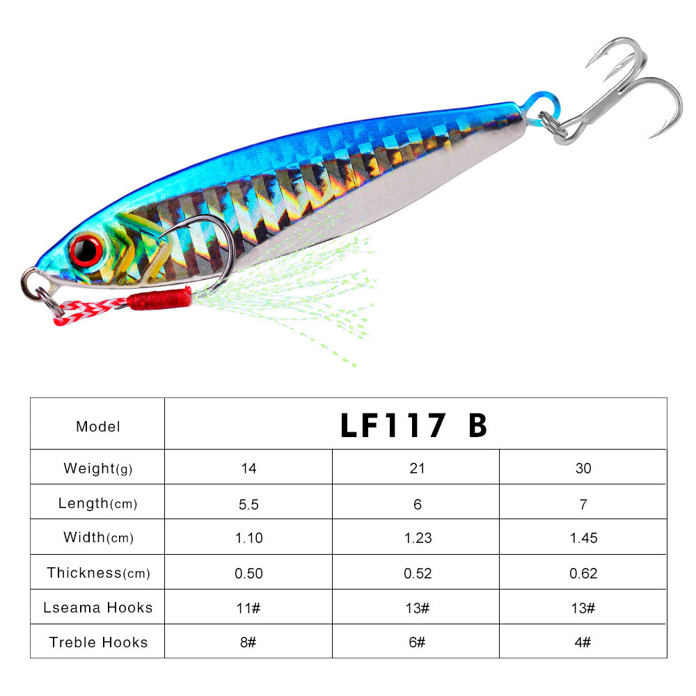 Esca da Pesca Jig in Metallo Colorato