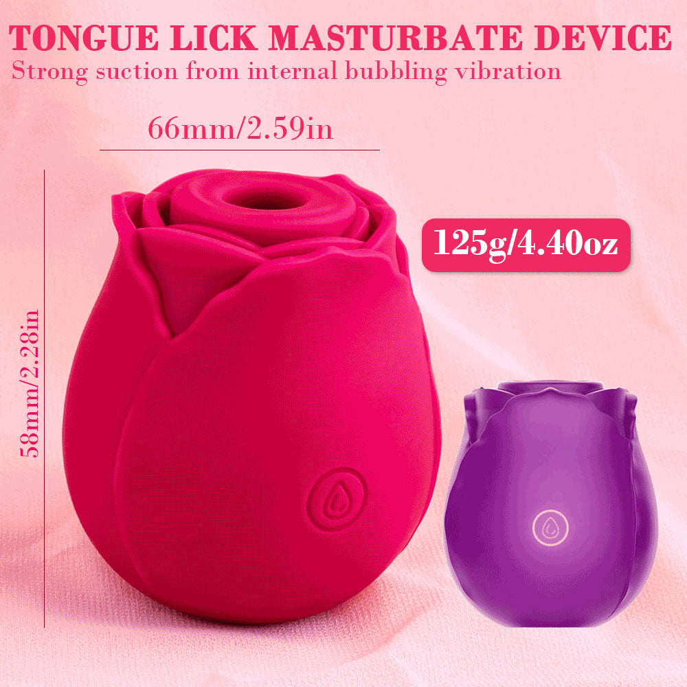 Vibratore Succhia-Clitoride a Forma di Rosa