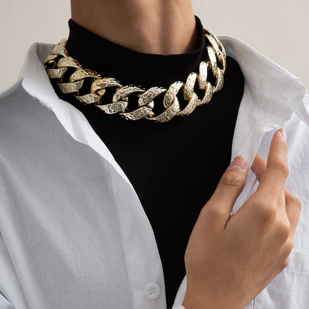 Collana Choker Punk con Lucchetto da Donna