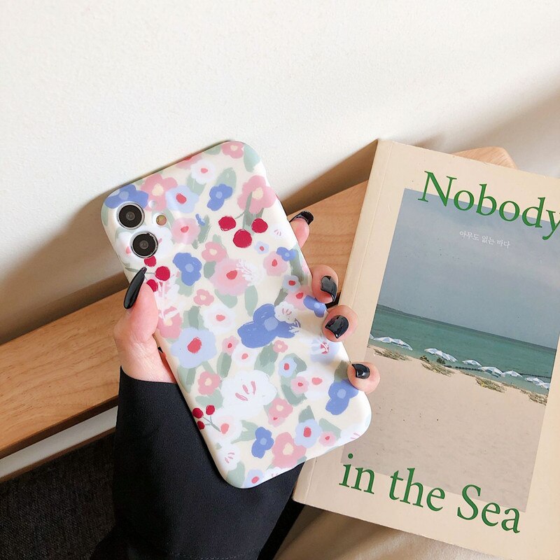 Cover iPhone con Stampa Floreale da Donna