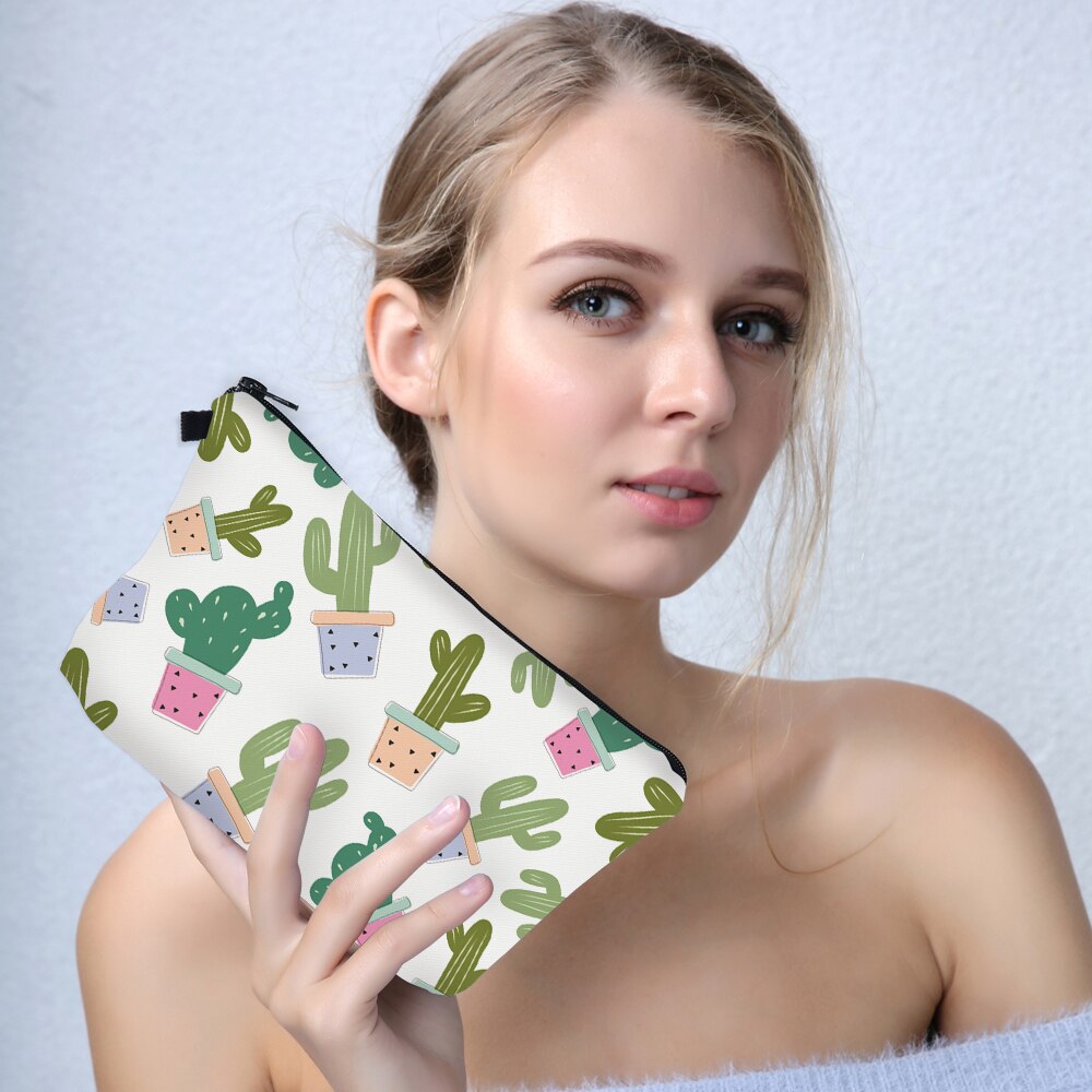 Pochette Cosmetica con Stampa 3D di Cactus