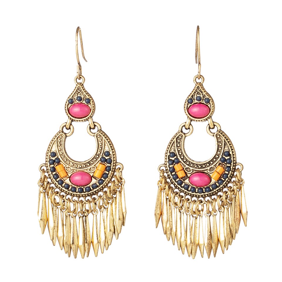 Orecchini a Goccia Colorati Stile Boho da Donna