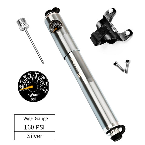 Cycling Portable Aluminum Alloy Pump with Barometer