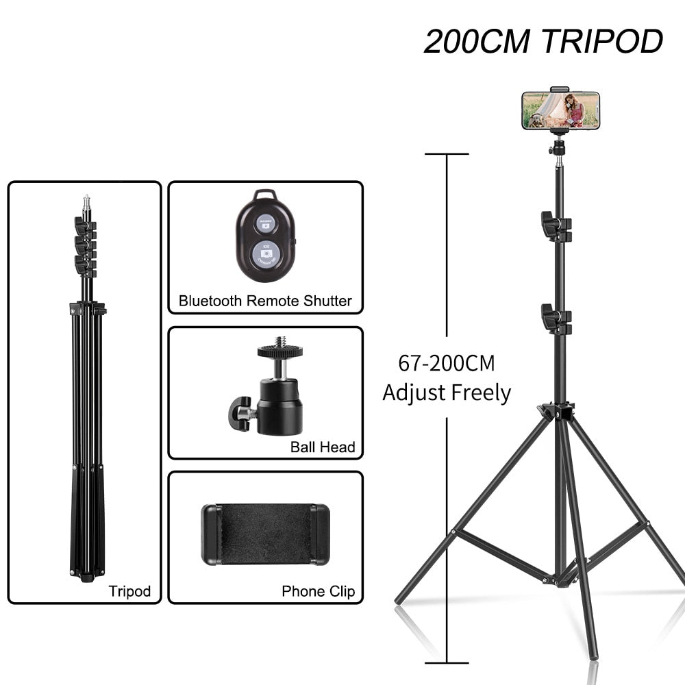 Screw Head Universal Portable Selfie Tripod