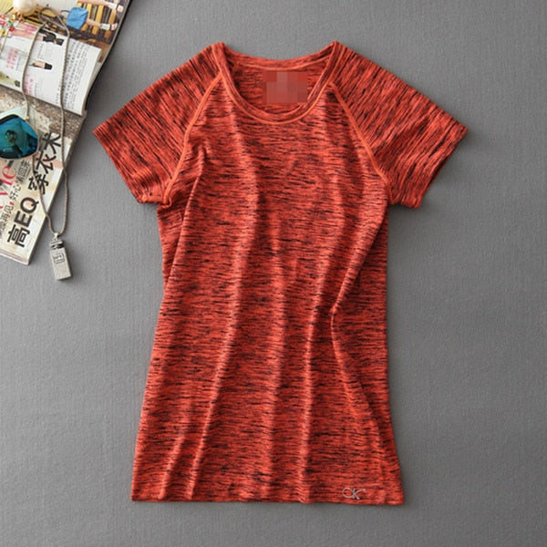 Women Yoga Short Sleeved Tops