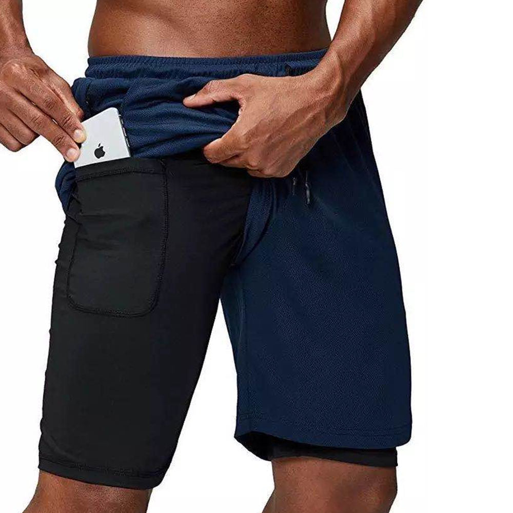 Pantaloncini da Running Uomo con Tasca Nascosta