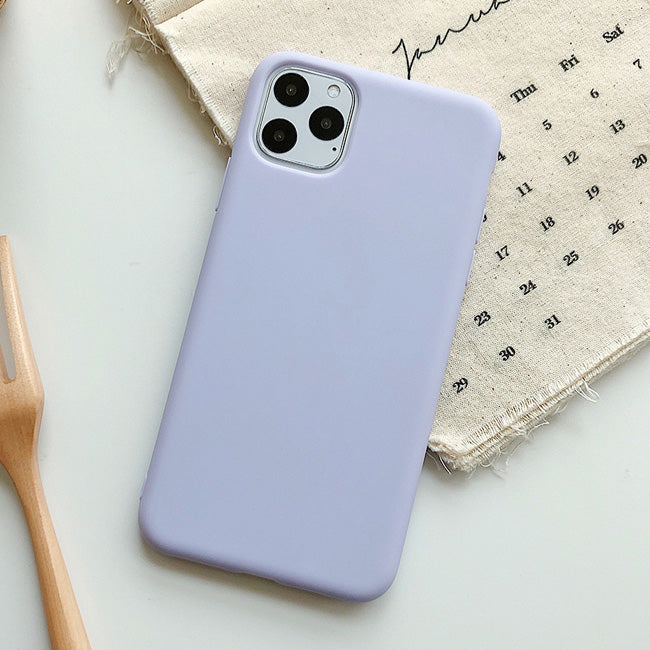 Solid Color Silicone Case for iPhone