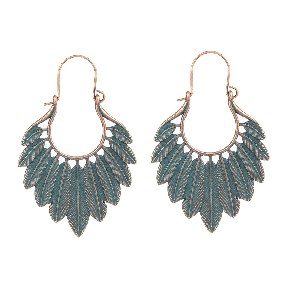 Orecchini Pendenti in Metallo Stile Boho da Donna
