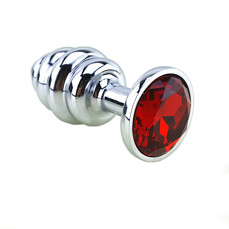 Cute Ergonomic Bullet Shaped Metal Anal Plug