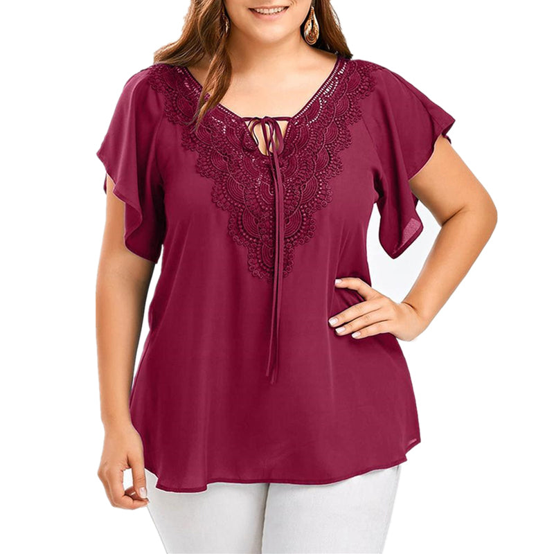 Top Casual Donna Scollo a V