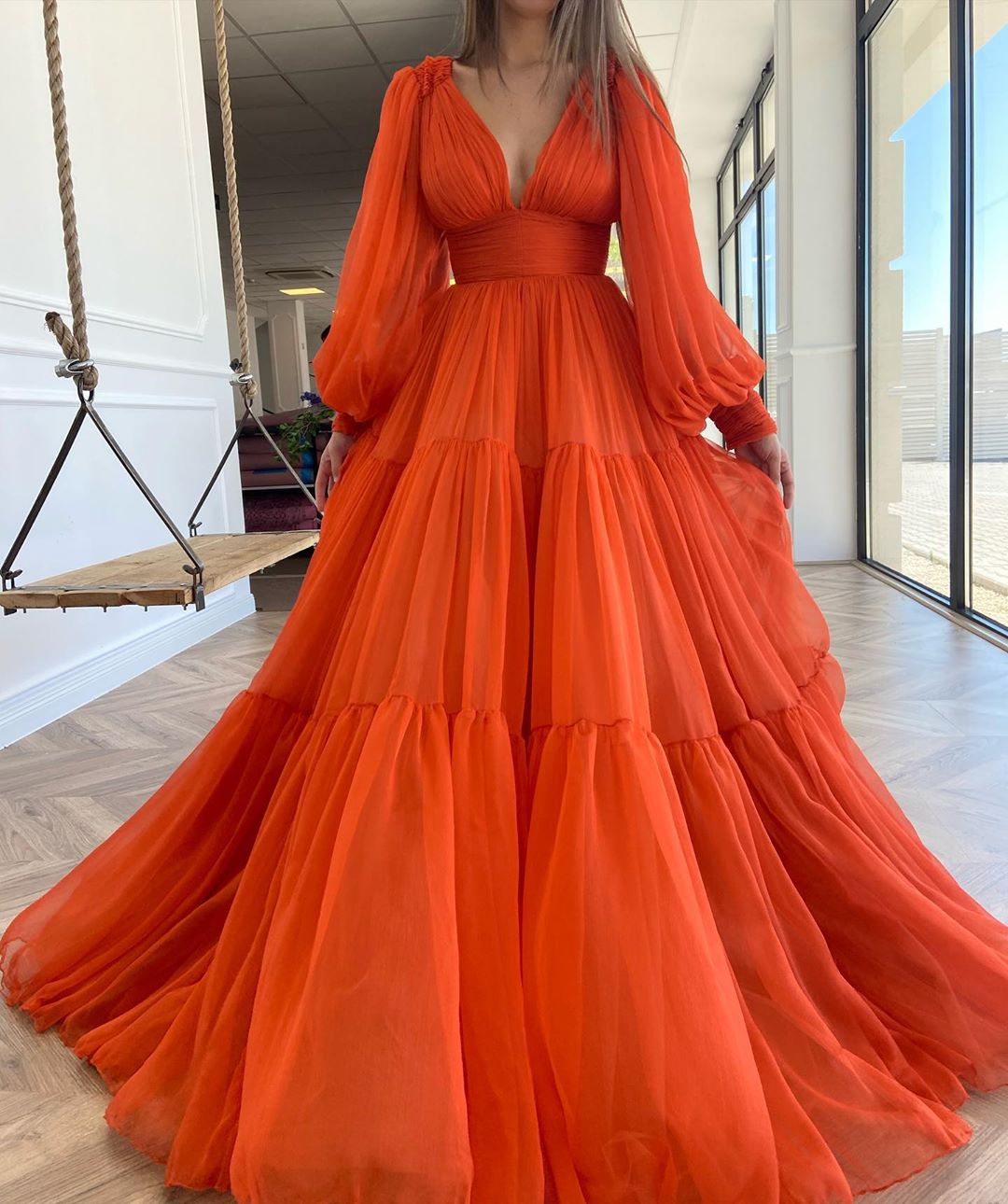 Abito da Cerimonia in Chiffon per Ragazza