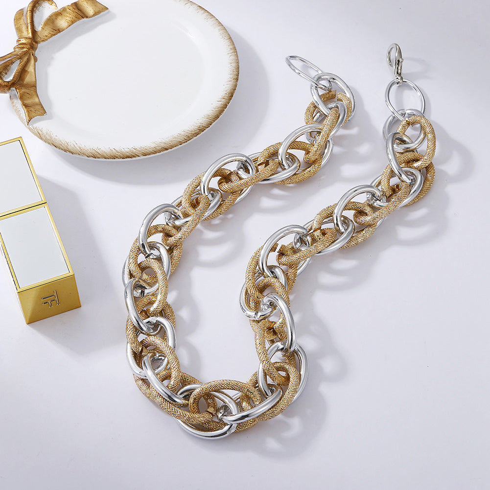 Collana Choker Punk con Lucchetto da Donna
