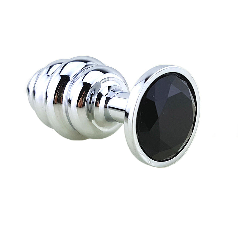 Cute Ergonomic Bullet Shaped Metal Anal Plug