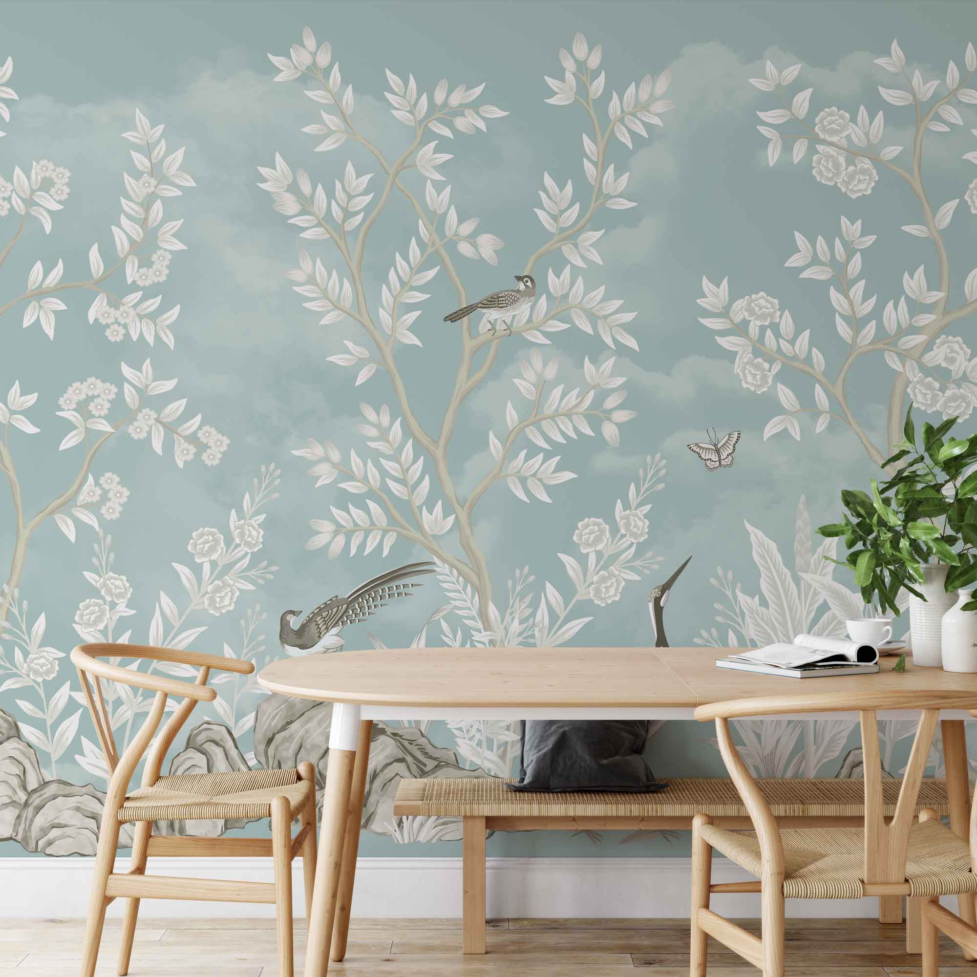 Murale - Chinoserie Giardino di giada