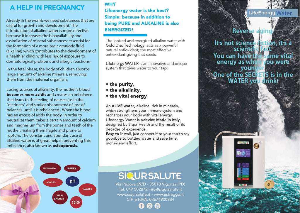 Purificatore e Ionizzatore d'Acqua LifeEnergy WATER