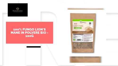 100% Fungo Lion's Mane in polvere BIO - 100g by@Outfy