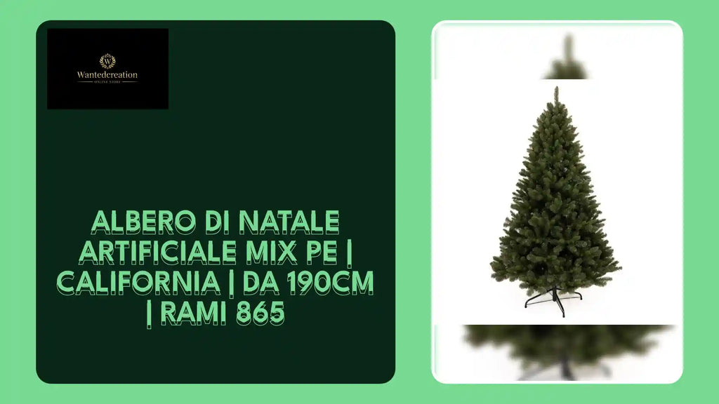 Albero di Natale artificiale MIX PE | CALIFORNIA | da 190cm | rami 865 by@Outfy
