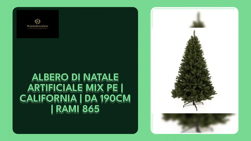 Albero di Natale artificiale MIX PE | CALIFORNIA | da 190cm | rami 865 by@Outfy