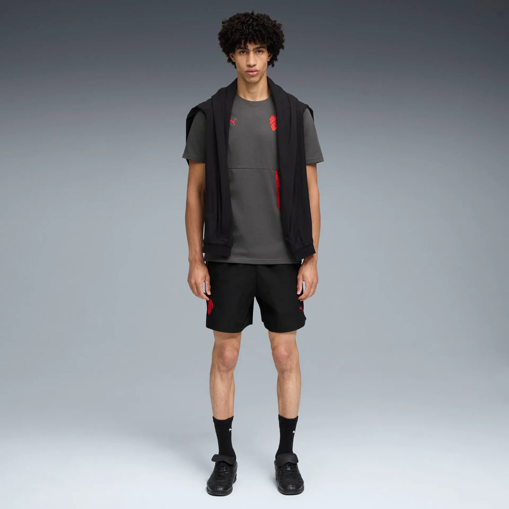 Puma Maglia Calcio Casual Pumatech Pocket Tee Milan Grigio ACM 2025/2026