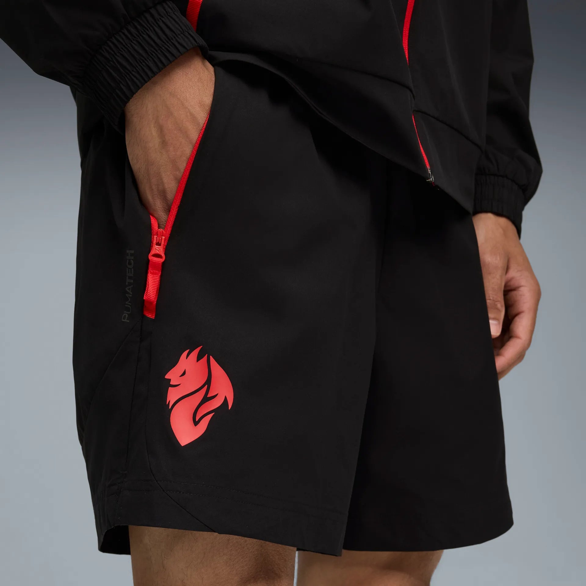 Puma ACM Pantaloncino Pumatech Relaxed Shorts Milan Nero con Tasche 2025/2026