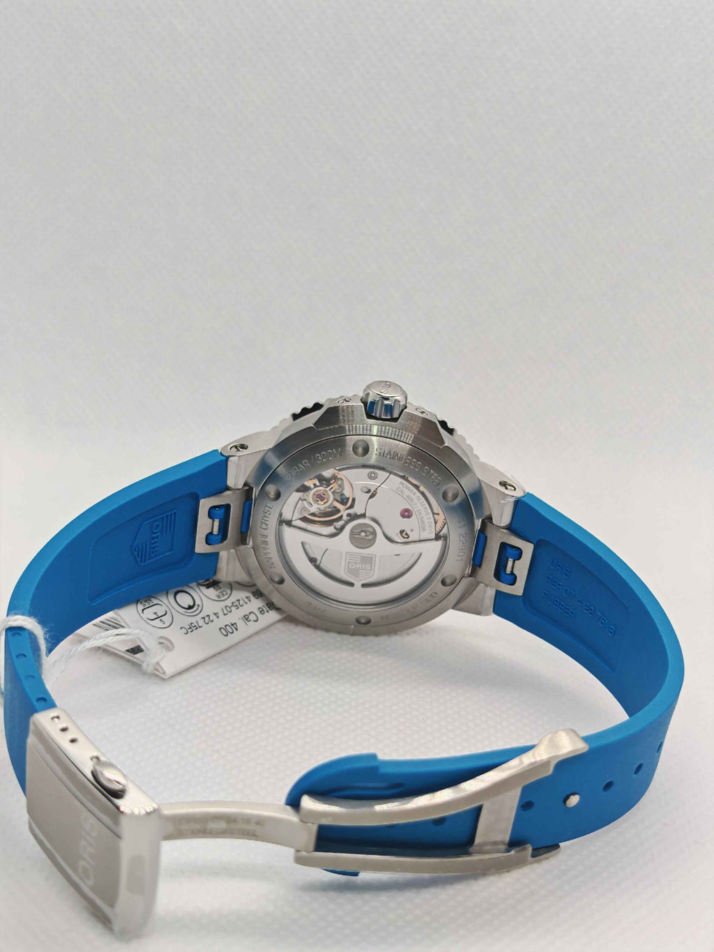 Oris Aquis Date Calibre 400 Uomo Swiss Made 41,5 mm Quadrante Blu Acciaio Cinturino Caucciù Blu Vetro Zaffiro Antiriflesso Automatico Calibro 400 Data Riserva 120 Ore Diver 300m Ref. 01 400 7769 4125-07 4 22 75FC Full Set