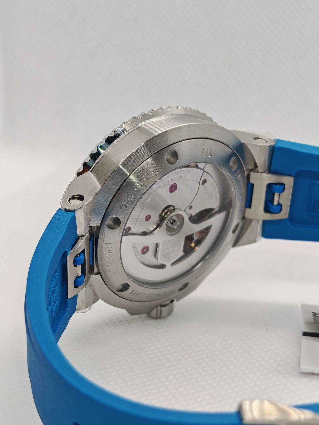 Oris Aquis Date Calibre 400 Uomo Swiss Made 41,5 mm Quadrante Blu Acciaio Cinturino Caucciù Blu Vetro Zaffiro Antiriflesso Automatico Calibro 400 Data Riserva 120 Ore Diver 300m Ref. 01 400 7769 4125-07 4 22 75FC Full Set