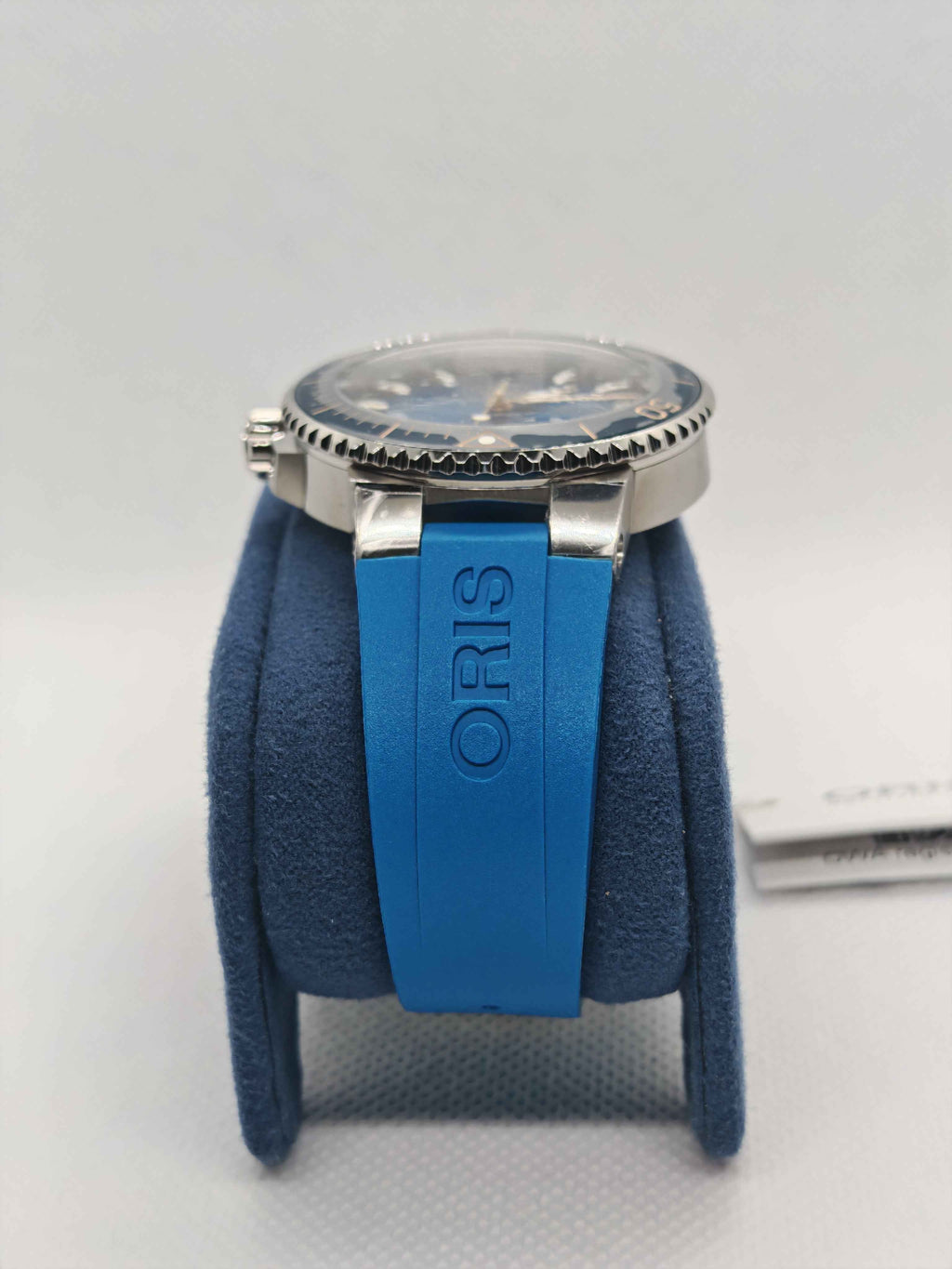 Oris Aquis Date Calibre 400 Uomo Swiss Made 41,5 mm Quadrante Blu Acciaio Cinturino Caucciù Blu Vetro Zaffiro Antiriflesso Automatico Calibro 400 Data Riserva 120 Ore Diver 300m Ref. 01 400 7769 4125-07 4 22 75FC Full Set