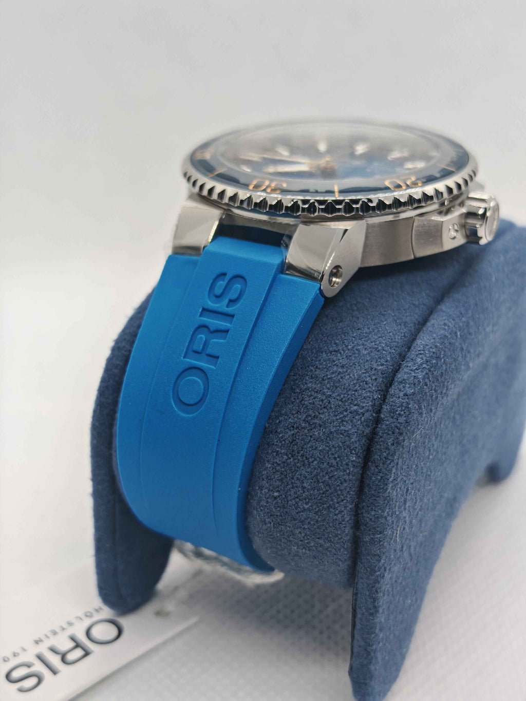 Oris Aquis Date Calibre 400 Uomo Swiss Made 41,5 mm Quadrante Blu Acciaio Cinturino Caucciù Blu Vetro Zaffiro Antiriflesso Automatico Calibro 400 Data Riserva 120 Ore Diver 300m Ref. 01 400 7769 4125-07 4 22 75FC Full Set