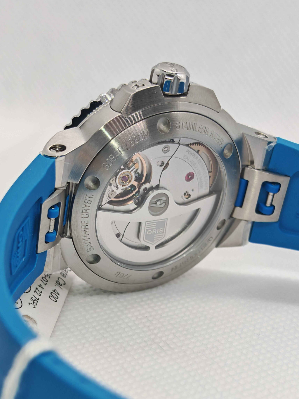 Oris Aquis Date Calibre 400 Uomo Swiss Made 41,5 mm Quadrante Blu Acciaio Cinturino Caucciù Blu Vetro Zaffiro Antiriflesso Automatico Calibro 400 Data Riserva 120 Ore Diver 300m Ref. 01 400 7769 4125-07 4 22 75FC Full Set